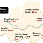 Monoroom Sillim Station 3Min, High Floor View, Gangnam Station, Hongdae Station 20Min, Airport Bus Stop 7Min, Bedding